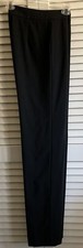 armani collezioni pants women 8 Black Classic Straight Leg luxury classic