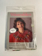 Wearables to Cross Stitch Kit Christmas Tree Lights 60324 New Vintage