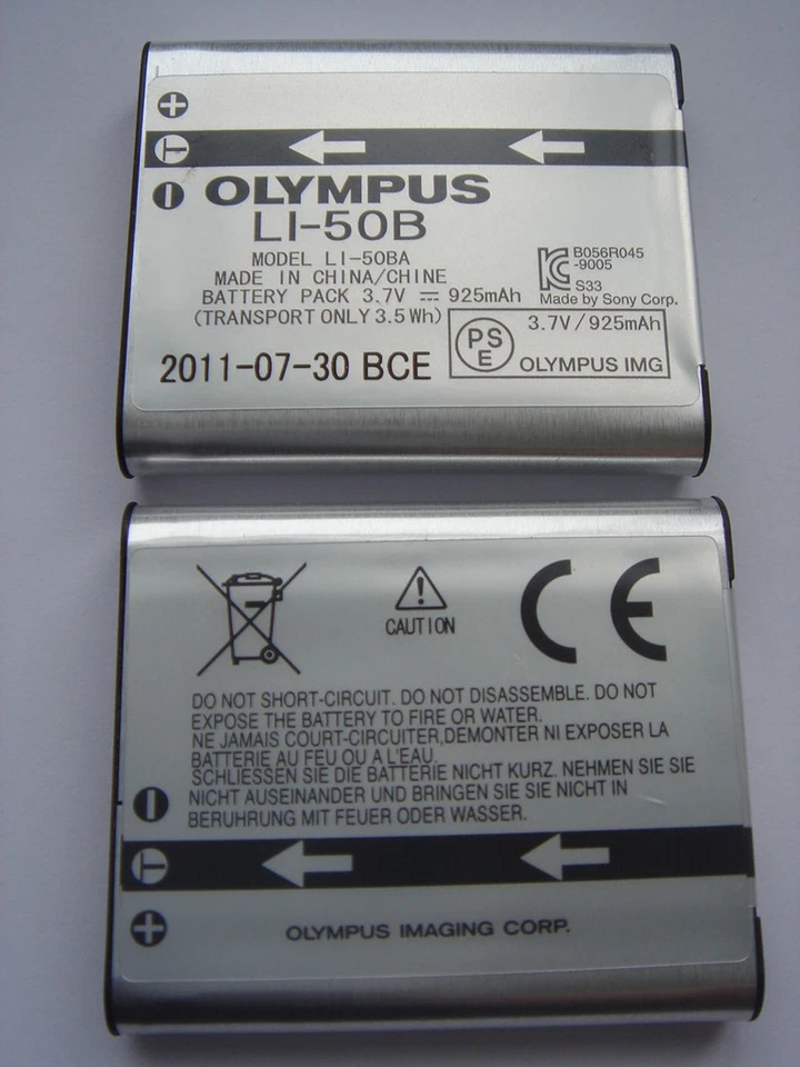 Batterie D'ORIGINE OLYMPUS Li-50B GENUINE AKKU ACCU Battery SZ-30 MR SZ-10 XZ-1