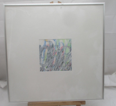 Original Aquarell  ohne Titel   Bunte Farbkombination 2 