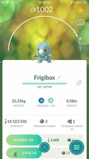 Pokemon Shiny Frigibax GO - TRA'DE 1 mill Dust - Read Description