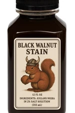 12 Oz.100% ALL NATURAL BLACK WALNUT STAIN / DYE / INK  (water based)