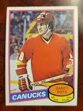 1980-81 O-Pee-Chee OPC Darcy Rota #301 Vancouver Canucks 