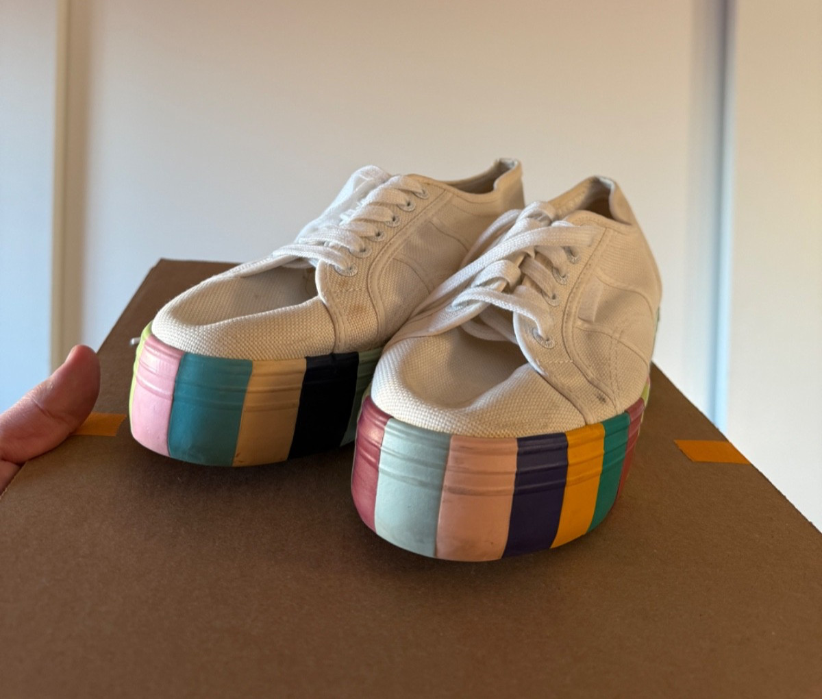 Superga Rainbow Block Platforms - image 1