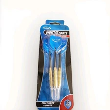Halex Competition 1000 Steel Tip Darts 17 Grams Poly Flights & Shafts Set Of 3