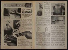 Anodize and Dyeing Coloring ALUMINUM simple setup 1949 HowTo INFO