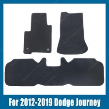 For 2012-2019 Dodge Journey 4-door Front Rear Floor Mats Carpet Black 3pcs
