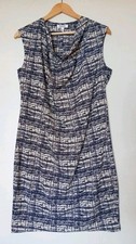 Farhi Nicole Farhi Summer Shift Dress Size 12 Knee Length Made In Portugal