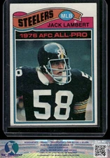 1977 Topps #480 Jack Lambert Pittsburgh Steelers 7.3D