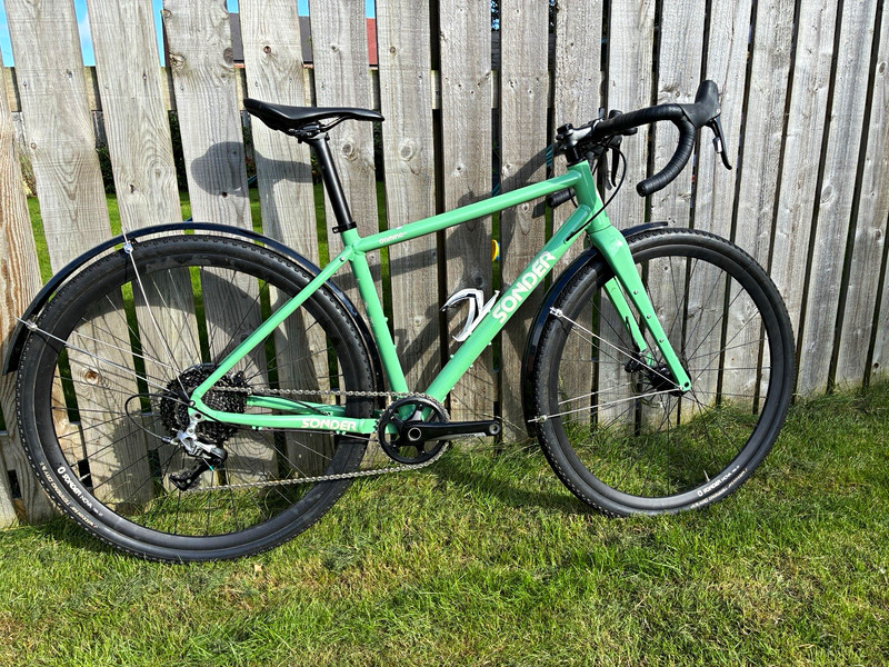 Sonder Camino AL Gravel Bike 700C S Green, Mudguards, Drop Bar, SRAM Rival