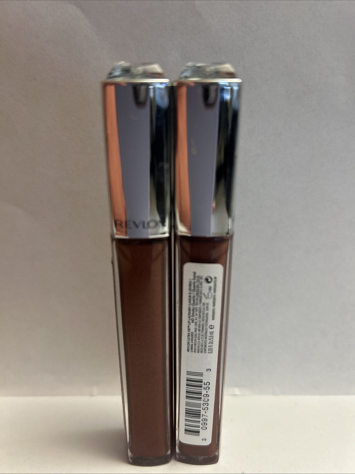 REVLON Ultra HD Lip Lacquer Gloss in Smoky Quartz 575 2-Pack New Sealed-image