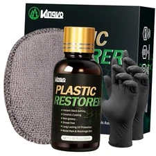  Plastic Restorer for Cars, Black Plastic Trim Restoration,Crystal Coating 1PCS