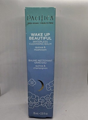 NIB Pacifica Wake Up Beautiful Quinoa & Mushroom Waterless Cleansing Balm 2.5 oz