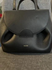 Polène Numero Un Textured Black Leather Crossbody Excellent Used Condition