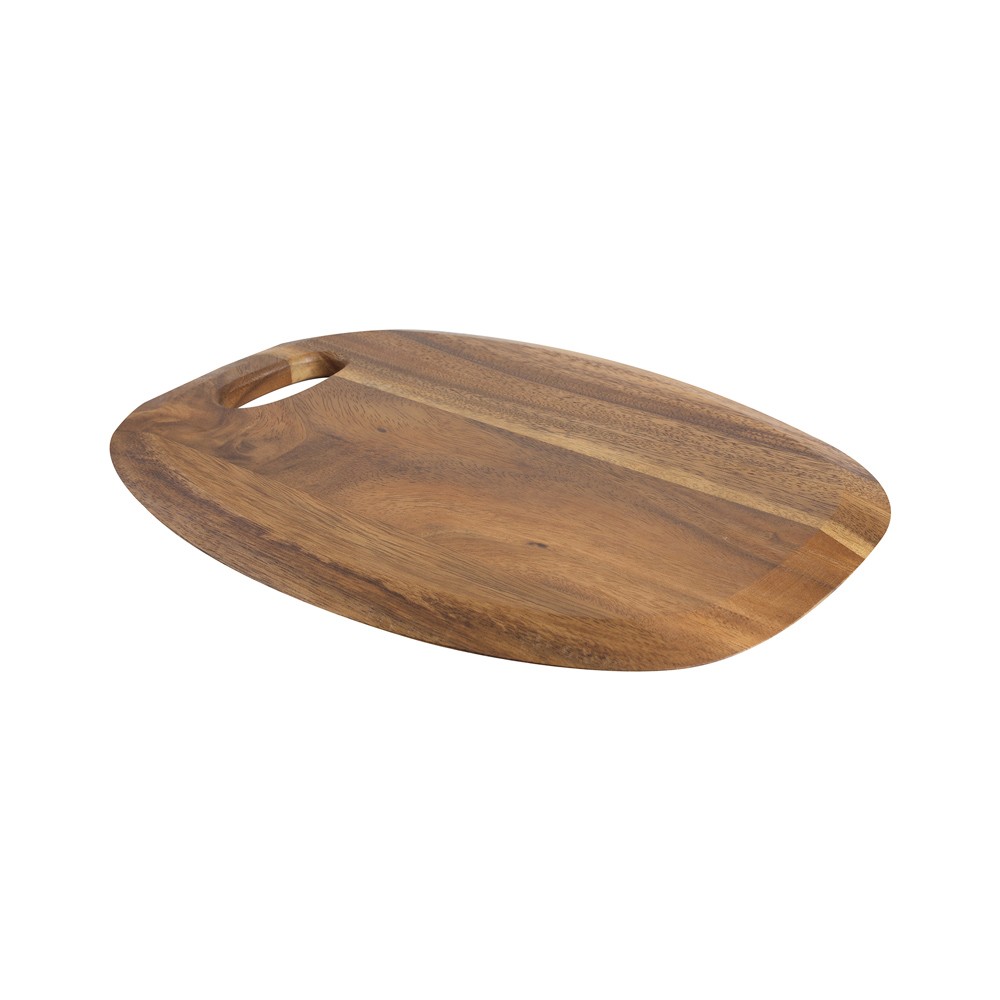 Planche à découper en acacia anti-rayures pour grands couteaux