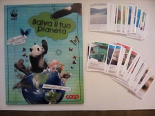 Album figurine salva il tuo pianeta coop completo con figurine da applicare