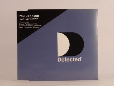 PAUL JOHNSON GET GET DOWN (K8) 3 Track CD Single including Picture Sleeve DEFECT