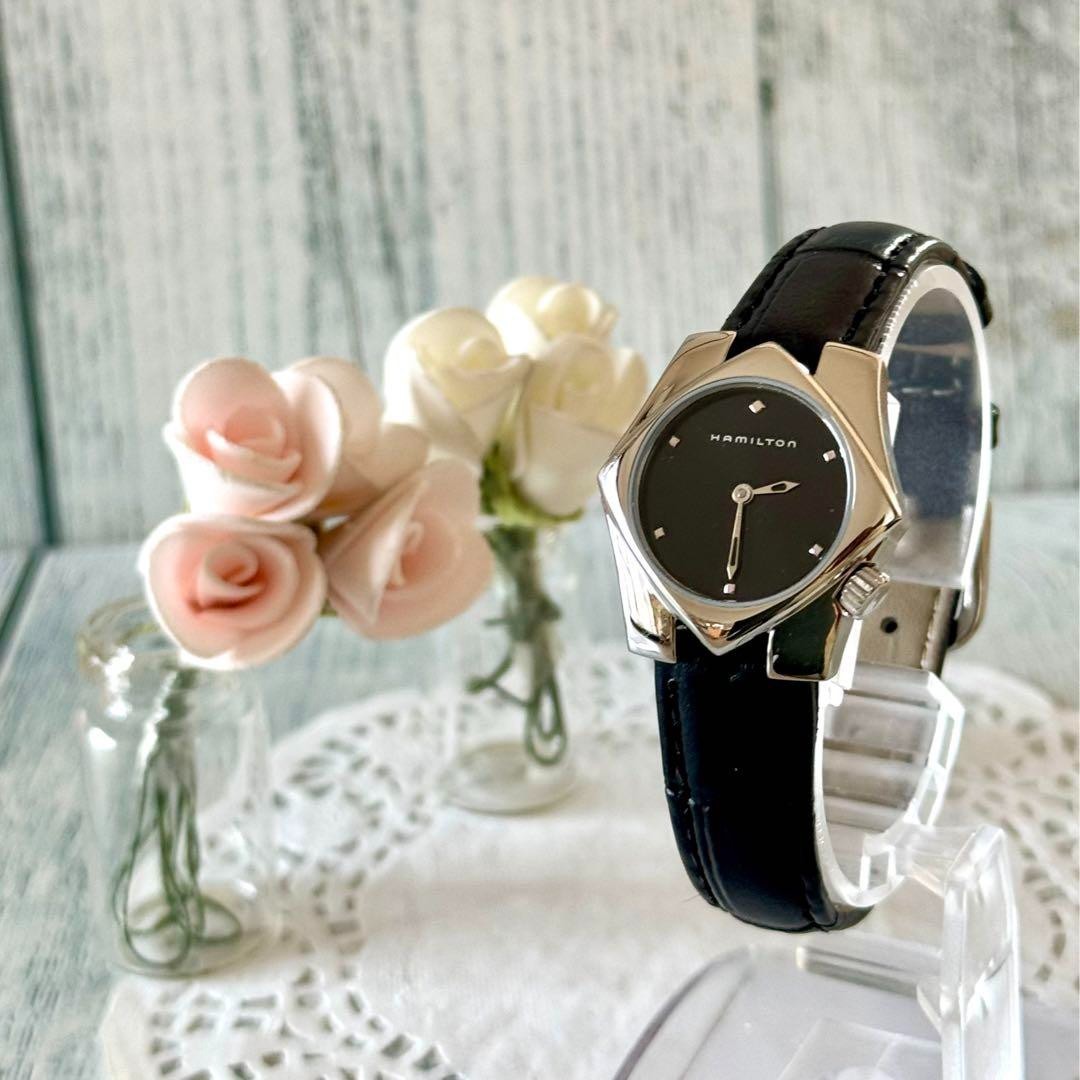 Hamilton Stardom Ladies Watch with Black Dial and Fresh Battery