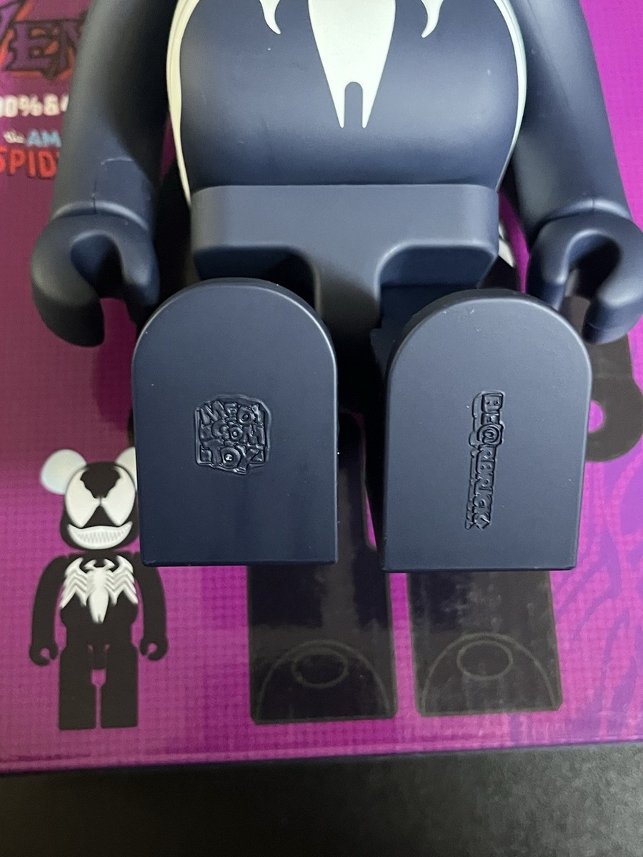 BE@RBRICK VENOM 100％ &amp; 400％ Bearbrick Marvel Venom The Amazing Spider-Man 100% & 400