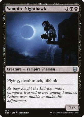 [MTG] Vampire Nighthawk (157) (C21) LP-HP