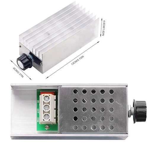 AC 0-220V 10000W SCR Motor Speed Controller Volt Regulator Thermostat Dimmer