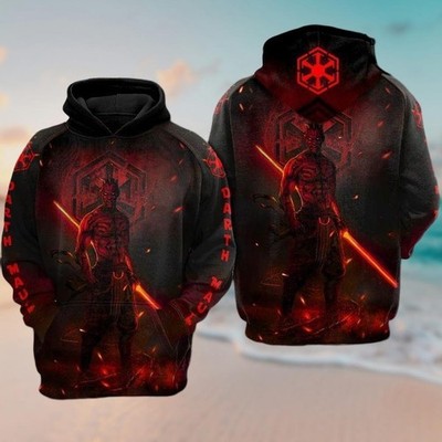 Darth Maul Star Wars Fan Gift Galaxy's Edge Villain Fans Gift Hoodie 3D Printed