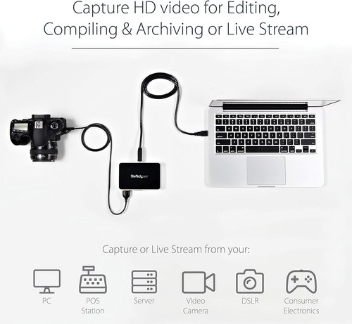 StarTech.com HDMI Video Capture Device - 1080p - 60fps Capture Card - USB Video - Picture 5 of 6