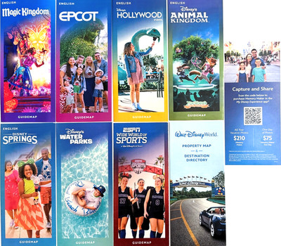 2026 Walt Disney World Theme Park Maps - 9 Guide Maps Latest Maps WDW New