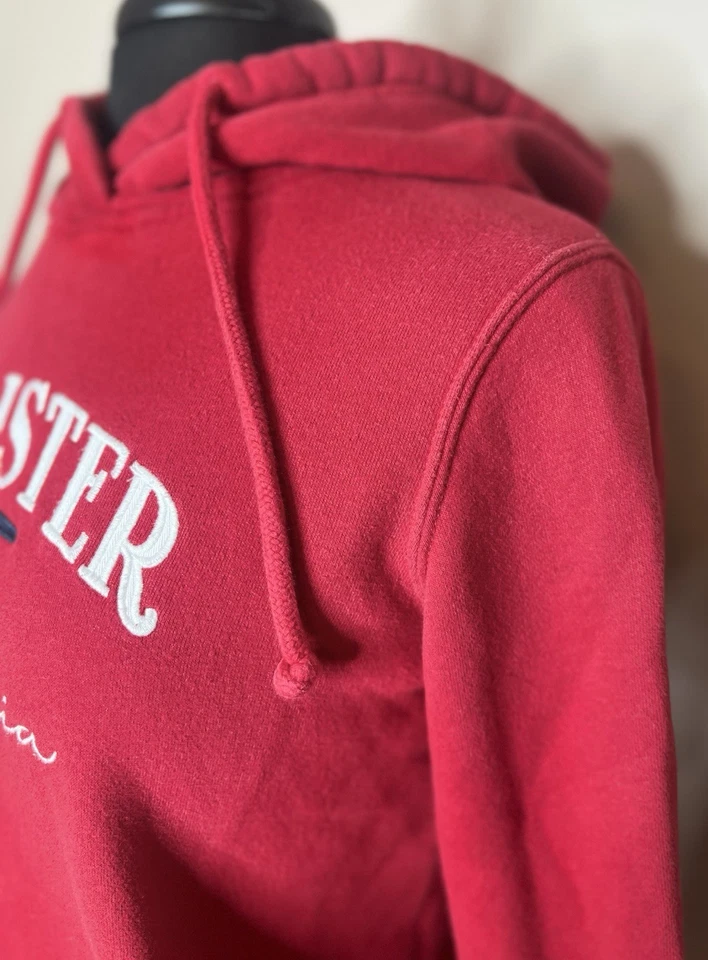 Hollister California Hoodie Women’s Size XS Red Y2K Seagull Sweatshirt - Image 3 of 4