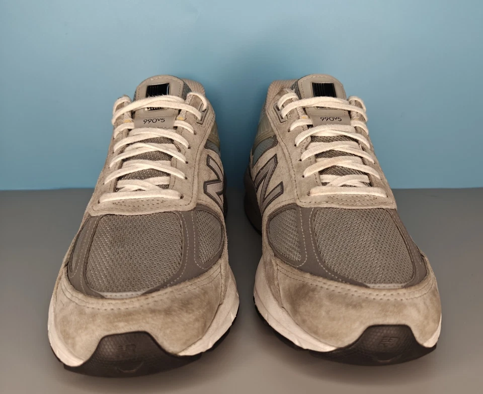 New Balance 990v5 Castlerock Grey Made In USA Suede M990GL5 Mens Size 10.5D - Image 3 of 4