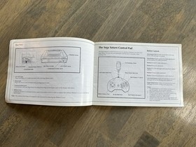 Sega Saturn System Console Instruction Booklet Manual Only