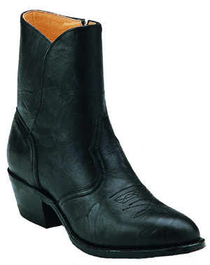 Boots Boulet noir en cuir de chevreuil Homme