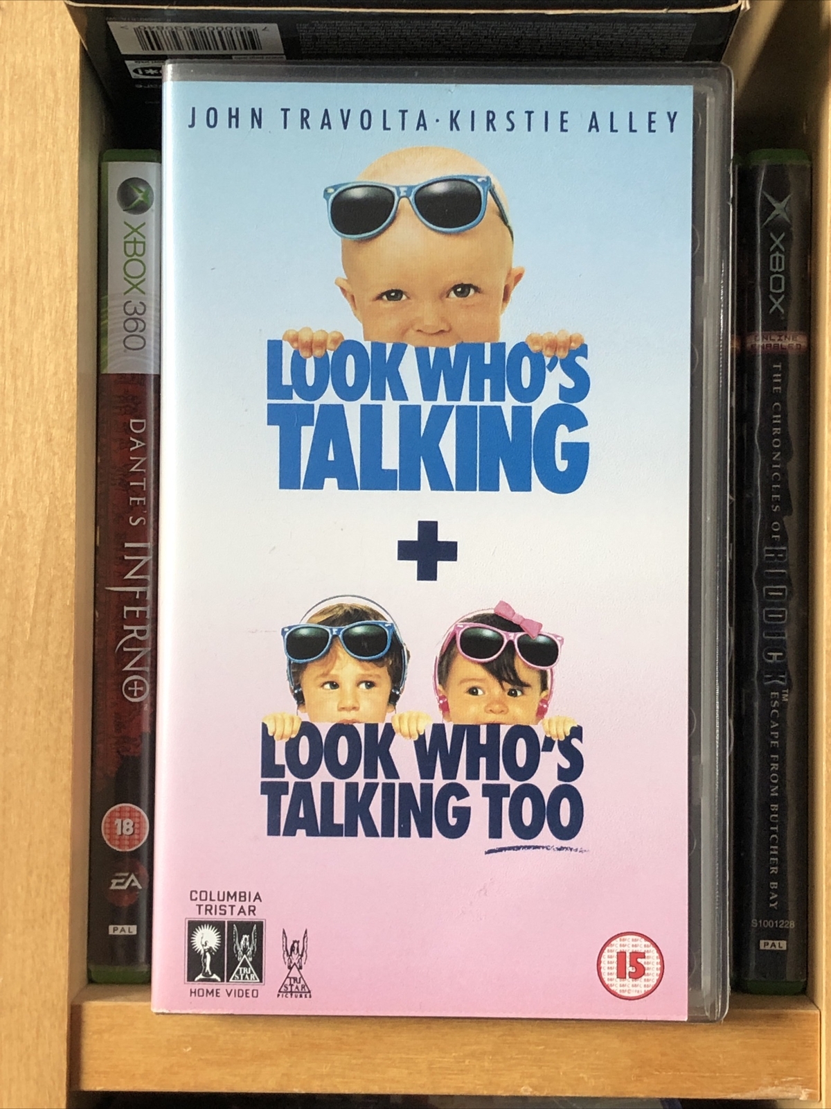 Look Who's Talking + Look Who's Talking Too VHS from Columbia Tristar Home Video