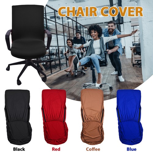 Office Chair Cover Swivel Chair Computer Armchair Protector Back Seat Cover - Picture 4 of 6