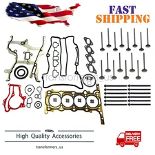 Head Gasket Set W/Bolts&Intake Exhaust Valves For 11-16 Chevy Cruze Buick 1.4L