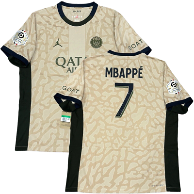 2023/24 PSG Authentic Fourth Jersey #7 Mbappe XL Jordan