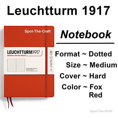 Leuchtturm1917 Dotted Journal Notebook Medium A5 Fox Red 367251