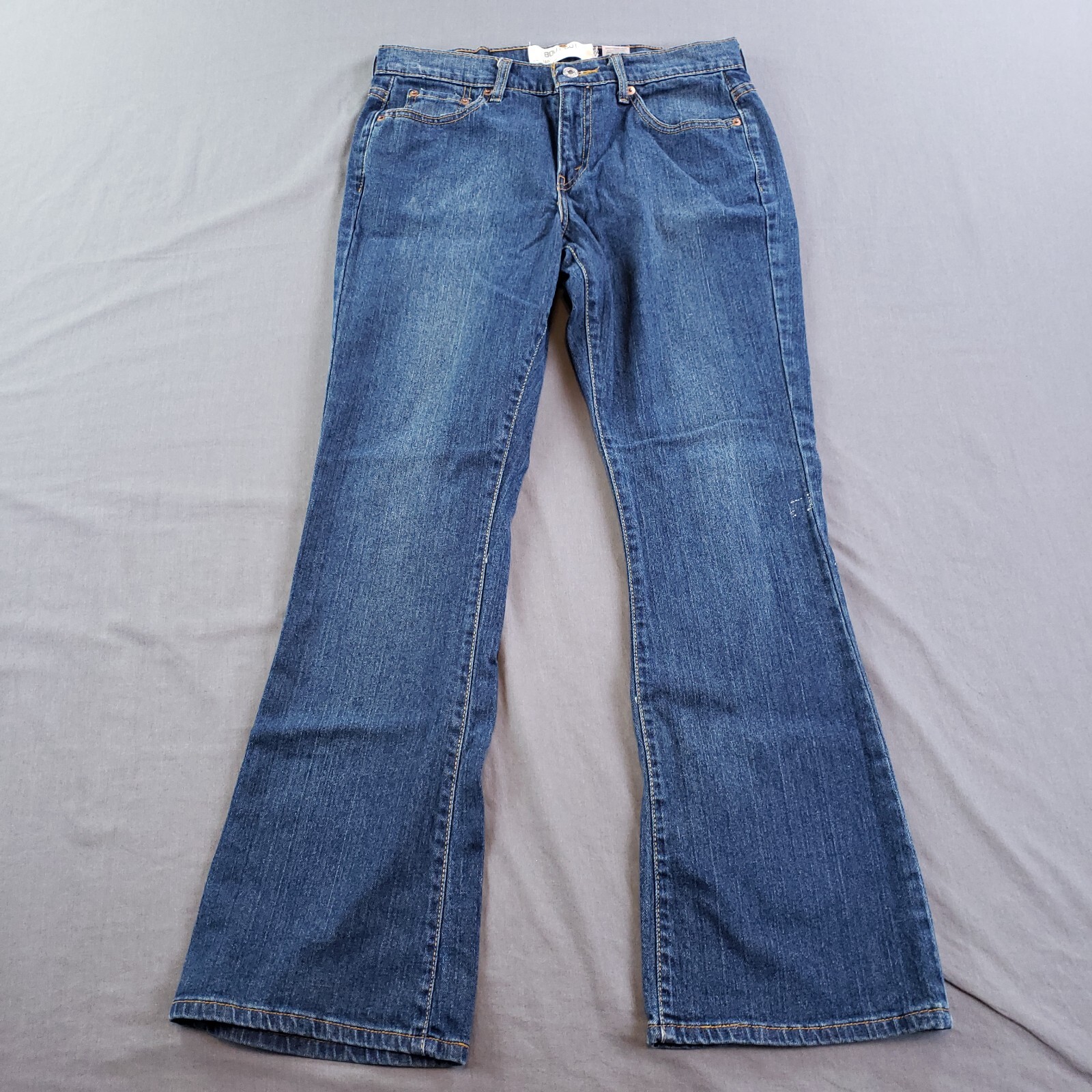 Vintage Levis 515 Jeans Womens 8S Blue Dark Wash Low Rise Bootcut 90s Red Tab