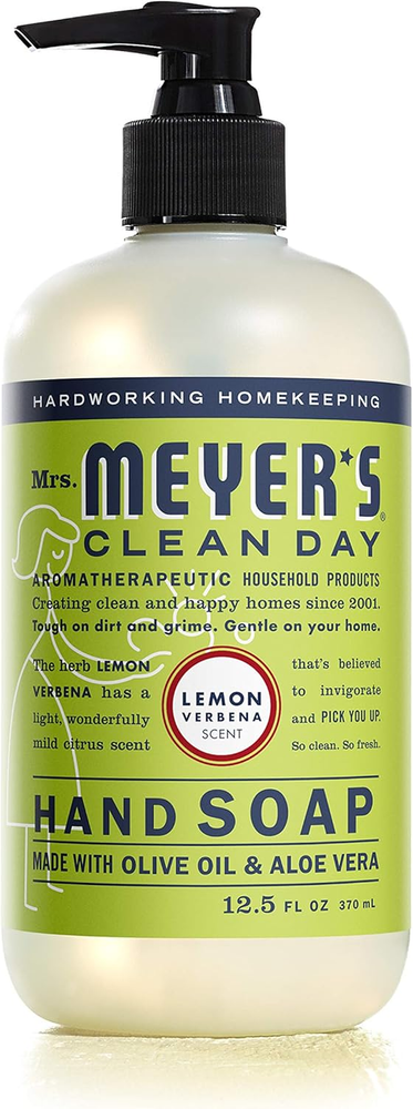 Mrs Meyers Liquid Hand Soap in Lemon Verbena 12.5 oz Refreshing Scent