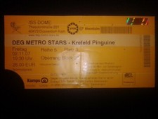 DEG Metro Stars Düsseldorf - Krefeld Pinguine 02.11.2007 DEL used Ticket Sammler