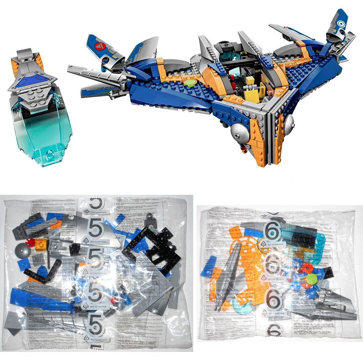 LEGO 76021 The Milano Spaceship Rescue: NEW SEALED BAGS #5 #6