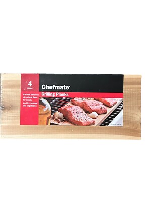 Fish Bbq Grilling Planks Set Of 4 Cedar Plank Salmon BBQ Barbecue Smoking New
