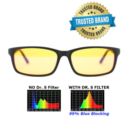 Dr. S Blue Light Blocking Glasses, 99% Blue Light Filter, UV Protection