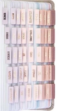 Laminated Bible Tabs Rose Gold Embossed Lettering Bible Journaling Supplies B...