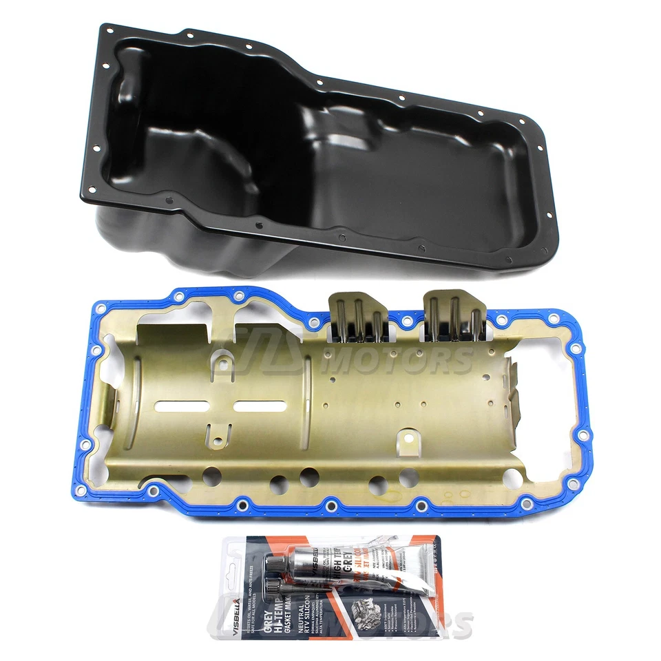Engine Oil Pan w/ Gasket for 99-04 Dodge Ram 1500 Grand Cherokee 4.7L 53020678AC Foto 2 de 4