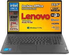 Lenovo Notebook i3 11th, SSD 256 GB, RAM 16 GB, 15,6" FullHD, OfficePro21