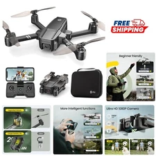 1080P Foldable Drone with Auto Hover & Voice Control for Aerial Adventures