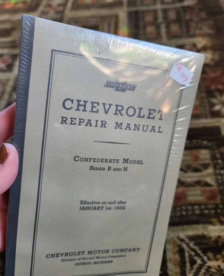 Chevrolet Confederate Model Car Truck B & N 1932 de colección como nuevo manual de taller de reparación Foto 3 de 4