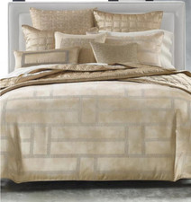 NEW Hotel Collection Burnish Bronze King Duvet Cover 2 Standard Shams NEW 725