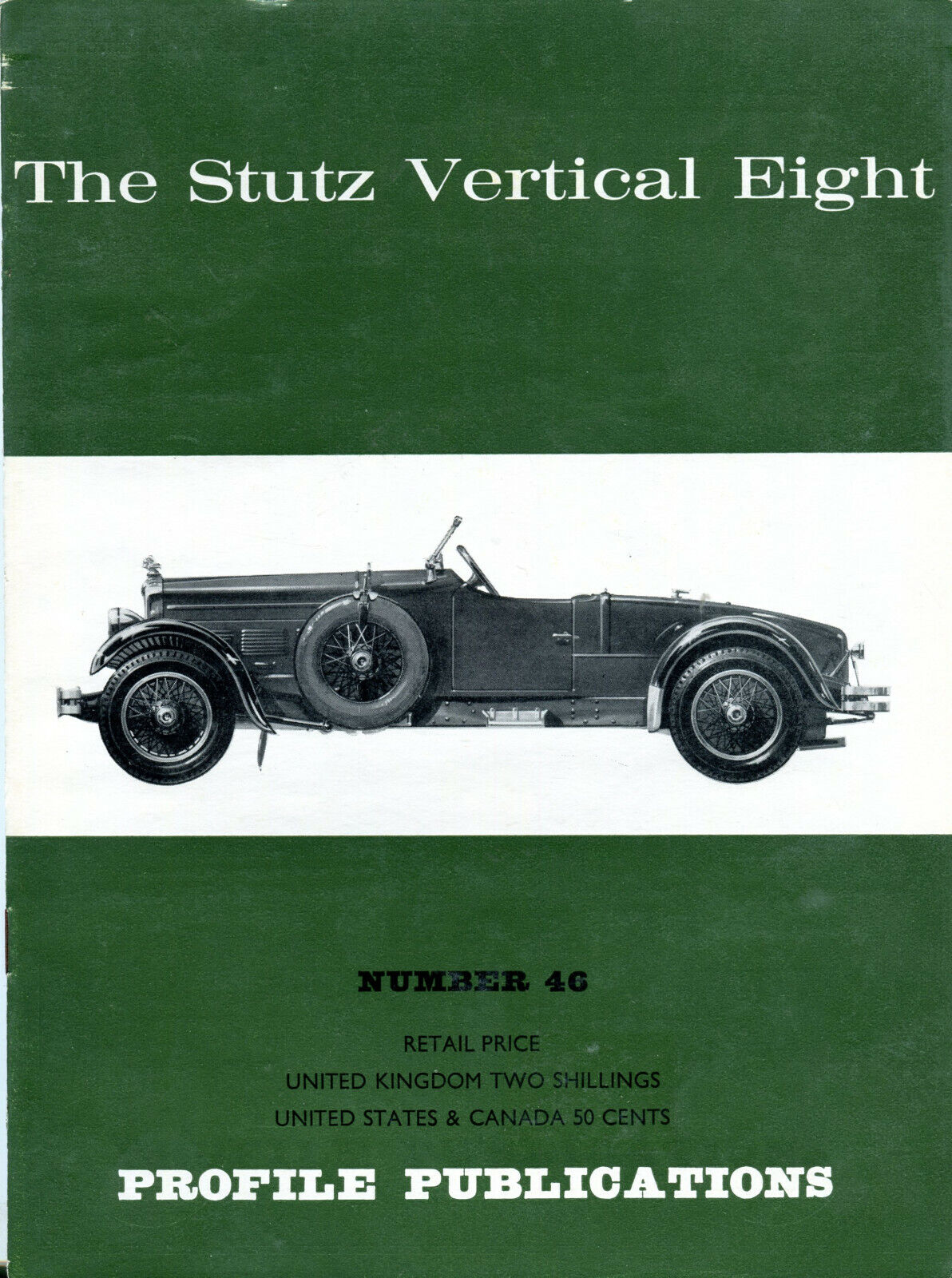 The Stutz Vertical Eight Profile Publications no.46